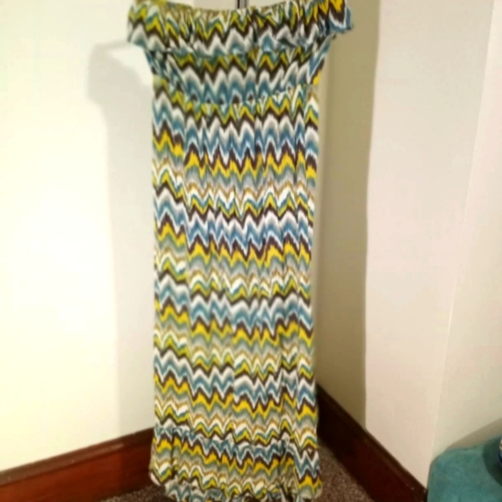 Shoulder maxi dress
